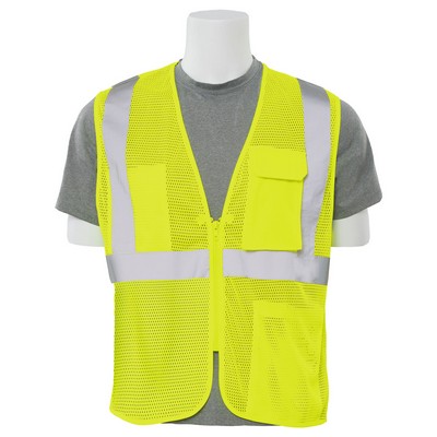 Aware Wear® ANSI Class 2 Polyester Mesh Safety Vest w/Zipper