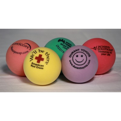 Assorted Colors Foam Round Stress Ball