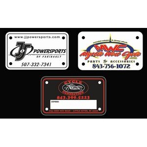 .024" PolyCard Motorcycle License Plate