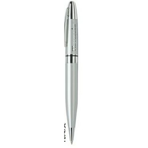Twist Action Chrome Plated Brass Ballpoint Pen w/ Lacquer Coated Finish