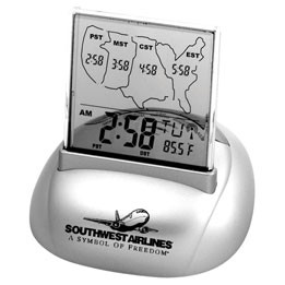 Atomic Alarm Clock W/Calendar & Thermometer