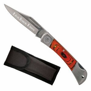 Lockback Wood Handle Pocket Knife