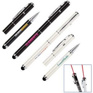 3-in1 Soft Touch Stylus & Laser Pointer/Ballpoint Pen
