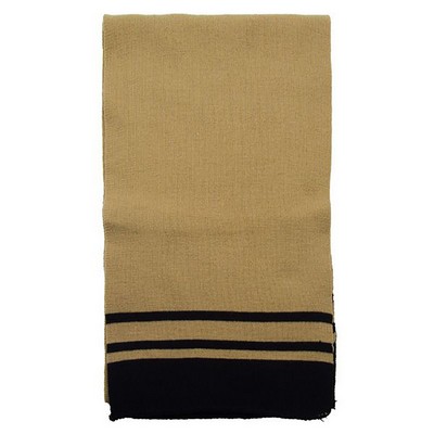 Deluxe Acrylic Scarf w/Striped End Design