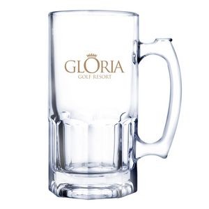 33 Oz. Glass Beer Mug (Deep Etch)