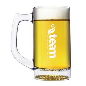 13 Oz. Screen Printed Glass Beer Mug