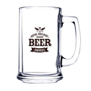 15 Oz. Glass Beer Mug (Deep Etch)