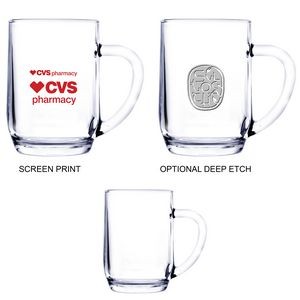 19¼ Oz. Glass Beer Mug (Screen Printed)