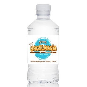 12 Oz. Chubby Water Bottle w/Flat Cap