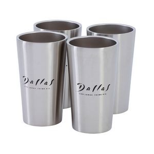 Stainless Steel 4pc Double Wall 13oz Tumbler Set