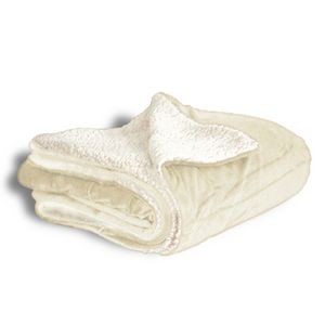 Micro Mink Shepra Blanket Cream (50" X 60")