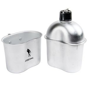 32oz Aluminum Canteen with Cover and Cup