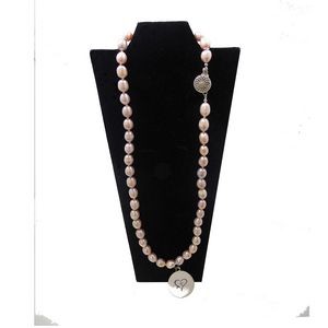 Pink Champagne Pearl Necklace