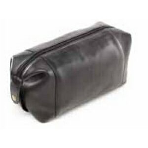 Collapsible Leather Toiletry Case