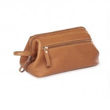 Framed Leather Toiletry Case