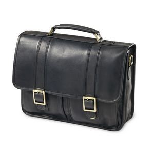 Vachetta Leather Top Handle Flap Briefcase