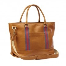 Racer Leather Travel Tote Bag