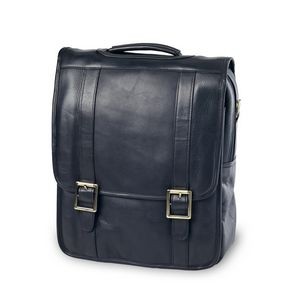 Leather Convertible Laptop Backpack/Briefcase