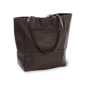 Vertical Kate Leather Tote Bag