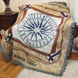 Custom Woven Tapestry Throw Blanket, Size L (25 minimum)