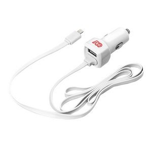 MFI Certified Built in Cable Car Charger with Lightning tip
