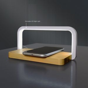 Bamboo Wireless Charger Fast 10W Phone Stand & Light