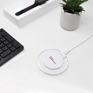 Acrylic Light Up Wireless Charging Pad 10W and 3Ft. Cable