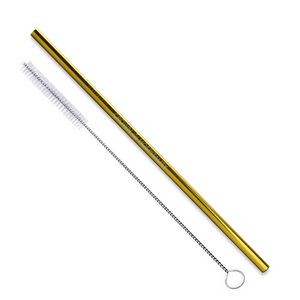 Straight Stainless Steel Straws: Individually sold in Gold or Copper