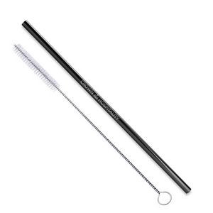 Straight Stainless Steel Straws: Individually sold in Black, Blue, or Rainbow