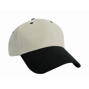 8090T Two Tone Constructed Heavy-Brushed Cotton Twill Cap