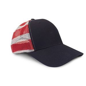 Patriotic Flag Mesh Printed Trucker Hat