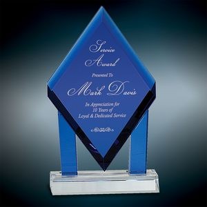 Blue Crystal Floating Diamond Award