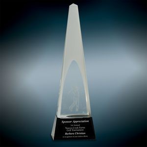 Large Crystal 3D Golf Spire Award