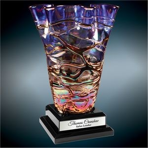 Dichroic Art Glass Vase