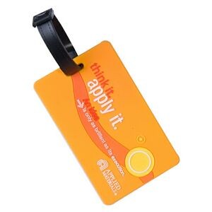 3D Molded Color Luggage Tag W/ Loop Attachment