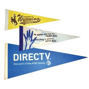 4" x 10" Felt Pennant printed full color on one side