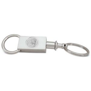 Silver Tone Two Section Key Ring