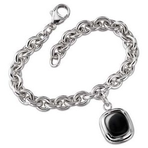 Black Onyx Charm Bracelet