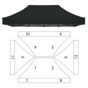 Replacement Canopy - 12 Imprint Locations (10 x 15')