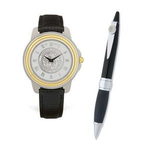 Men's Wristwatch and Ballpoint Pen