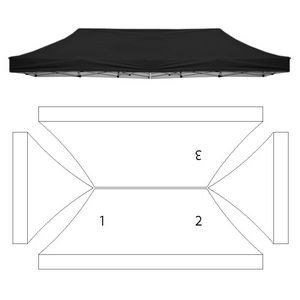 Replacement Canopy - 3 Imprint Locations (10 x 20')