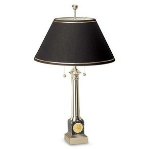 Brass Table Lamp w/ Black Marble Base