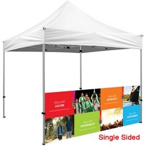 Half Wall Trade Show Booth/Full Color Dye Sublimated (120"w x 36"h)