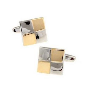 Two Tone Squares Cuff Links
