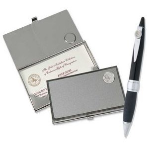 Business Card Case and Ballpoint Pen