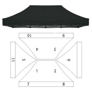 Replacement Canopy - 11 Imprint Locations (10 x 15')