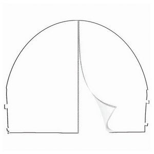 Arched Canopy Wall - Blank Zippered (10' x 10')