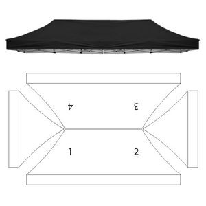 Replacement Canopy - 4 Imprint Locations (10 x 20')