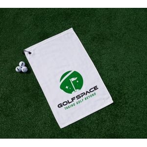 MaxxColor Premium White Golf Towel ( 16" x 25" )