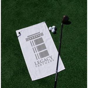 MaxxColor White Golf Towel ( 15" x 24" )